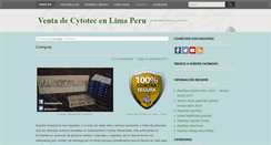 Desktop Screenshot of cytotecperu.com