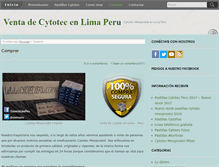 Tablet Screenshot of cytotecperu.com